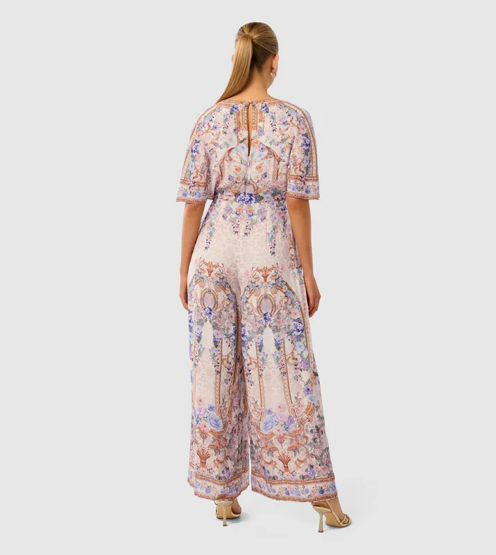 forever new  CLAUDETTE Printed Flared Jumpsuit for Women | Best Price UAE